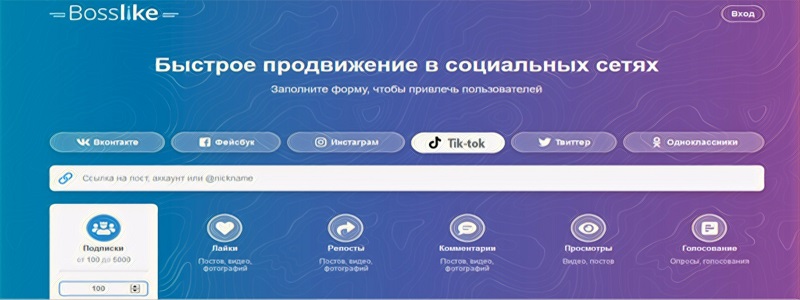 Как платно накрутить подписчиков в Тик Ток - Bosslike.ru